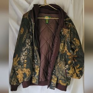 90s-00'S Cabela's Realtree Camo Mountain Jacket/Shell Jacket, Men's XL, Vintage polyester Khaki type brown Vintage Second Hand